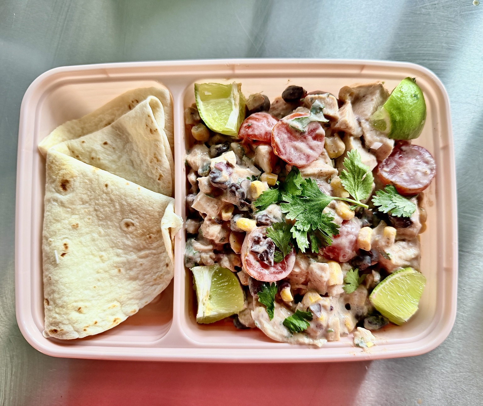 Food prepared by Chef Elizabeth Jeffries