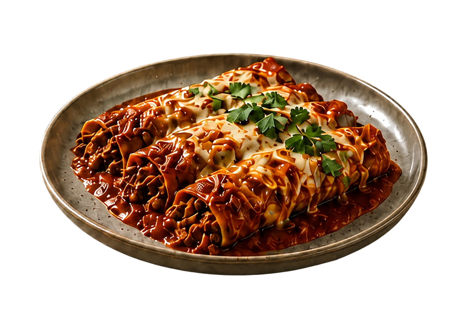 Beef enchiladas